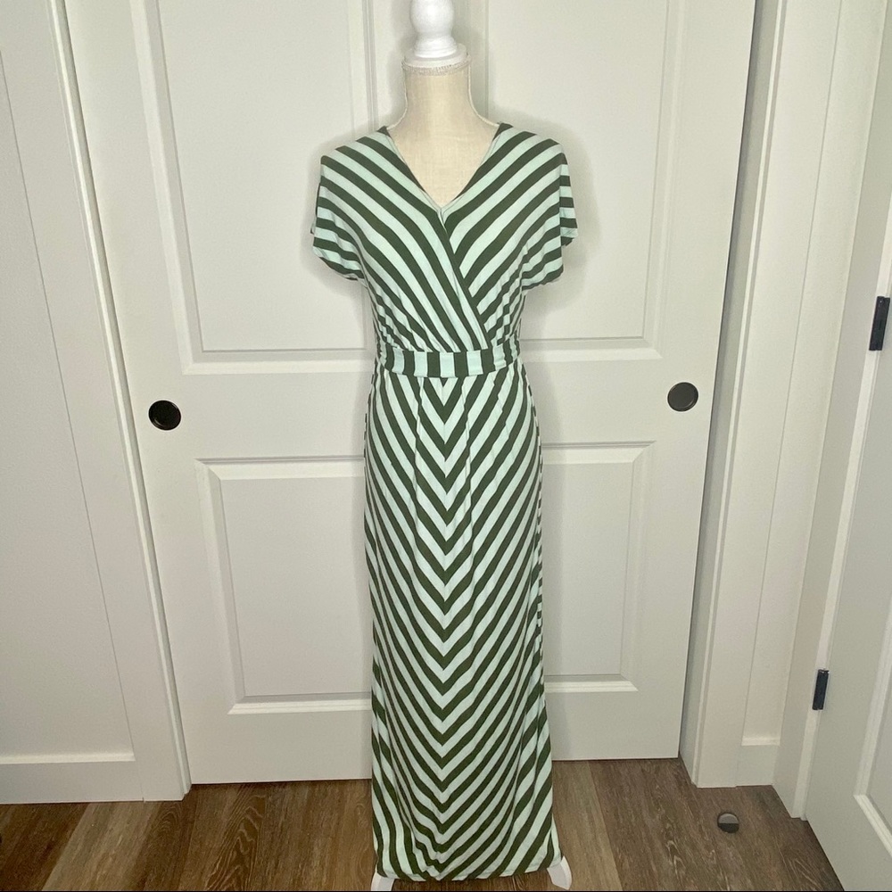 Merona Green Striped Dress